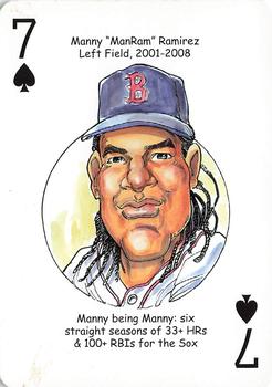 2016 Hero Decks Boston Red Sox Baseball Heroes Playing Cards #7♠ Manny 