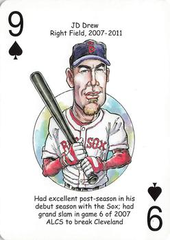 2016 Hero Decks Boston Red Sox Baseball Heroes Playing Cards #9♠ J.D. Drew Front