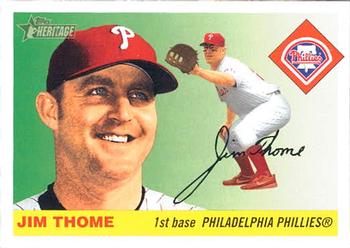 2004 Topps Heritage #1 Jim Thome Front