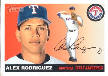 2004 Topps Heritage #100 Alex Rodriguez Front