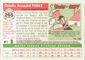 2004 Topps Heritage #265 Odalis Perez Back