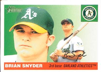 2004 Topps Heritage #376 Brian Snyder Front