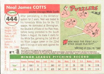 2004 Topps Heritage #444 Neal Cotts Back