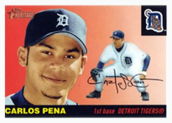2004 Topps Heritage #415 Carlos Pena Front