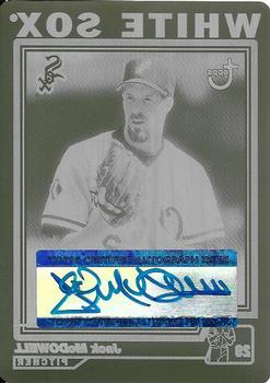 2004 Topps Retired Signature Edition - Autographs Press Plate Black #TA-JM Jack McDowell Front