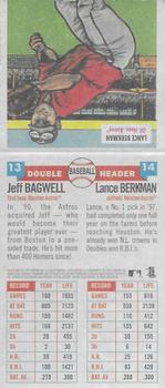 2004 Topps Heritage - Doubleheader #13-14 Jeff Bagwell / Lance Berkman Back