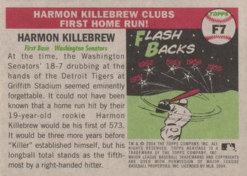 2004 Topps Heritage - Flashbacks #F7 Harmon Killebrew Back