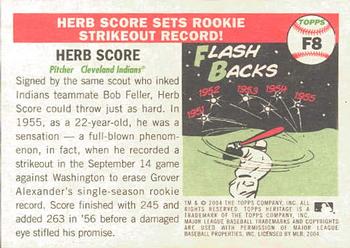2004 Topps Heritage - Flashbacks #F8 Herb Score Back