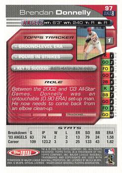 2004 Topps Total - Silver #97 Brendan Donnelly Back