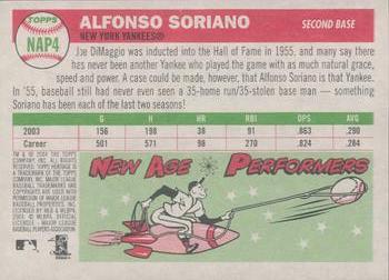 2004 Topps Heritage - New Age Performers #NAP4 Alfonso Soriano Back