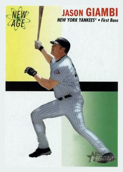 2004 Topps Heritage - New Age Performers #NAP1 Jason Giambi Front
