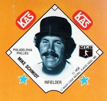 1985 KAS Discs - 1985 KAS Squares #NNO Mike Schmidt Front