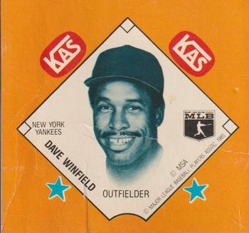 1985 KAS Discs #NNO Dave Winfield Front