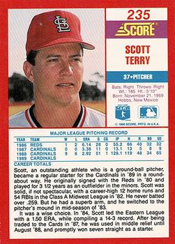 1990 Score - Promos #235 Scott Terry Back