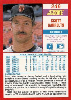 1990 Score - Promos #246 Scott Garrelts Back