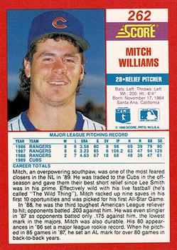 1990 Score - Promos #262 Mitch Williams Back