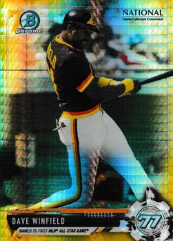 2017 Bowman Chrome - National Sports Collectors Convention Gold Refractors #BNR-DW Dave Winfield Front