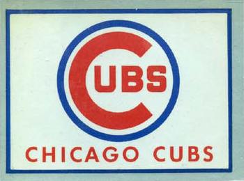 1960 Fleer Baseball Greats - Team Logo Decals #NNO Chicago Cubs Front