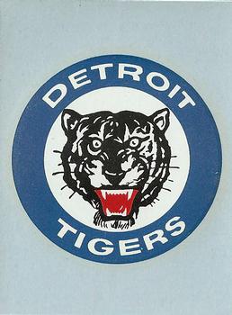1960 Fleer Baseball Greats - Team Logo Decals #NNO Detroit Tigers Front