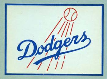 1960 Fleer Baseball Greats - Team Logo Decals #NNO Los Angeles Dodgers Front