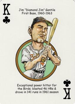 2007 Hero Decks Baltimore Orioles Baseball Heroes Playing Cards #K♣ Jim Gentile Front