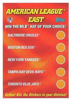 2002 Topps - Logo Race #NNO American League East Front