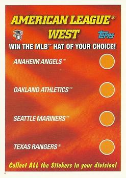 2002 Topps - Logo Race #NNO American League West Front