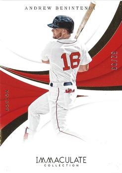 2018 Panini Immaculate Collection #96 Andrew Benintendi Front