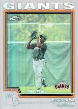 2004 Topps Traded & Rookies - Chrome Refractors #T190 Carlos Sosa Front