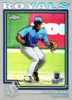 2004 Topps Traded & Rookies - Chrome Refractors #T210 Damaso Espino Front
