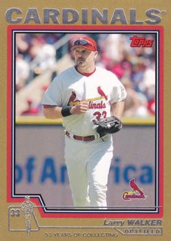 2004 Topps Traded & Rookies - Gold #T31 Larry Walker Front