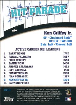 2004 Topps - Hit Parade #HP18 Ken Griffey Jr. Back