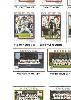 2004 Topps Traded & Rookies - Checklists Puzzle Blue Backs #91 Checklist 1 of 10 Front