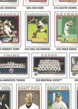 2004 Topps Traded & Rookies - Checklists Puzzle Blue Backs #98 Checklist 8 of 10 Front