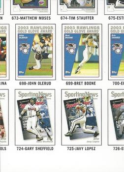 2004 Topps Traded & Rookies - Checklists Puzzle Blue Backs #107 Checklist 7 of 10 Front