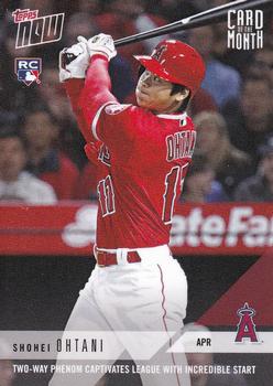 2018 Topps Now - Card of the Month #M-APR Shohei Ohtani Front