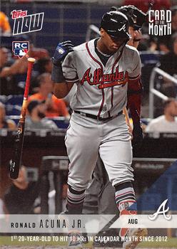 2018 Topps Now - Card of the Month #M-AUG Ronald Acuna Front