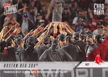 2018 Topps Now - Card of the Month #M-OCT Boston Red Sox Front