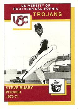 1990 USC All-Time Trojans Smokey #NNO Steve Busby Front