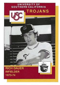 1990 USC All-Time Trojans Smokey #NNO Rich Dauer Front