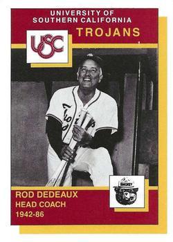 1990 USC All-Time Trojans Smokey #NNO Rod Dedeaux Front
