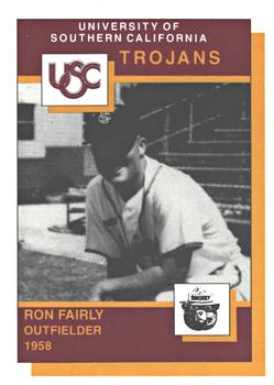 1990 USC All-Time Trojans Smokey #NNO Ron Fairly Front