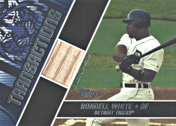 2004 Topps Traded & Rookies - Transactions Relics #TT-RW Rondell White Front