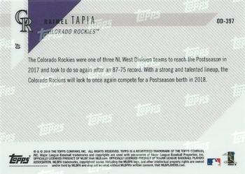 2018 Topps Now Road to Opening Day Colorado Rockies #OD-397 Raimel Tapia Back