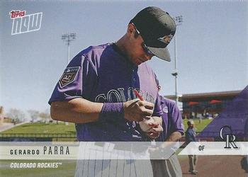 2018 Topps Now Road to Opening Day Colorado Rockies #OD-400 Gerardo Parra Front
