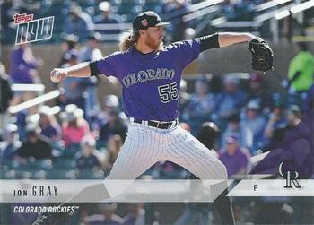2018 Topps Now Road to Opening Day Colorado Rockies #OD-401 Jon Gray Front