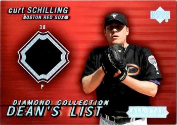 2004 Upper Deck Diamond Collection All-Star Lineup - Dean's List Jersey #CS Curt Schilling Front