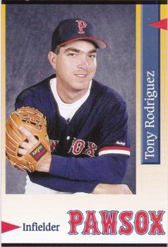 1995 Pawtucket Red Sox #2 Tony Rodriguez Front