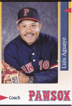 1995 Pawtucket Red Sox #16 Luis Aguayo Front