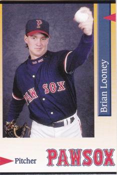 1995 Pawtucket Red Sox #17 Brian Looney Front